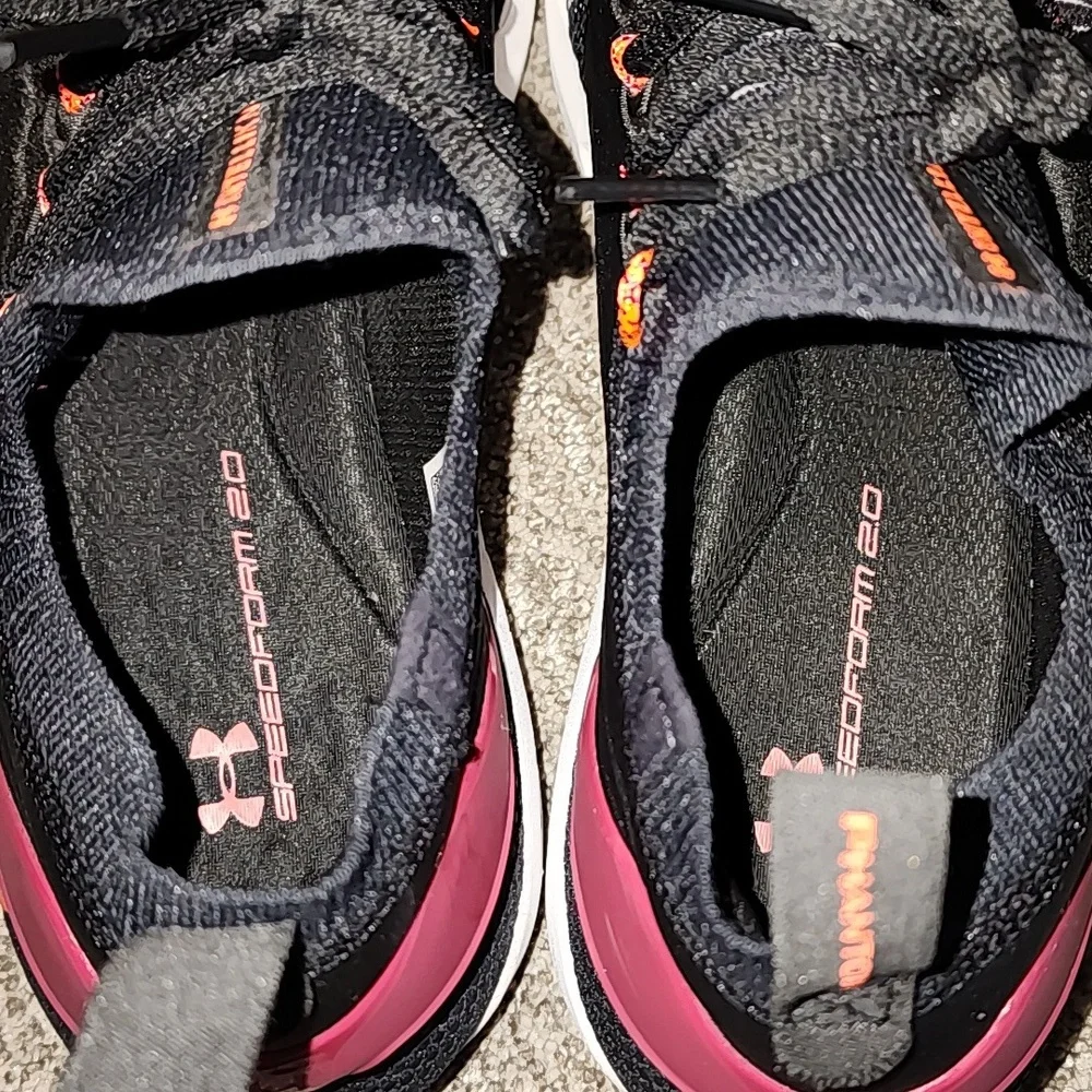 NWOT Under Armour Hovr Phantom 2 intelliknit speed form size 10 maroon/black - Picture 7 of 8